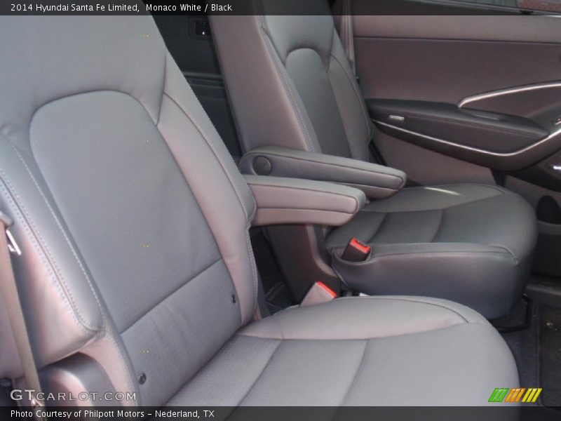 Monaco White / Black 2014 Hyundai Santa Fe Limited
