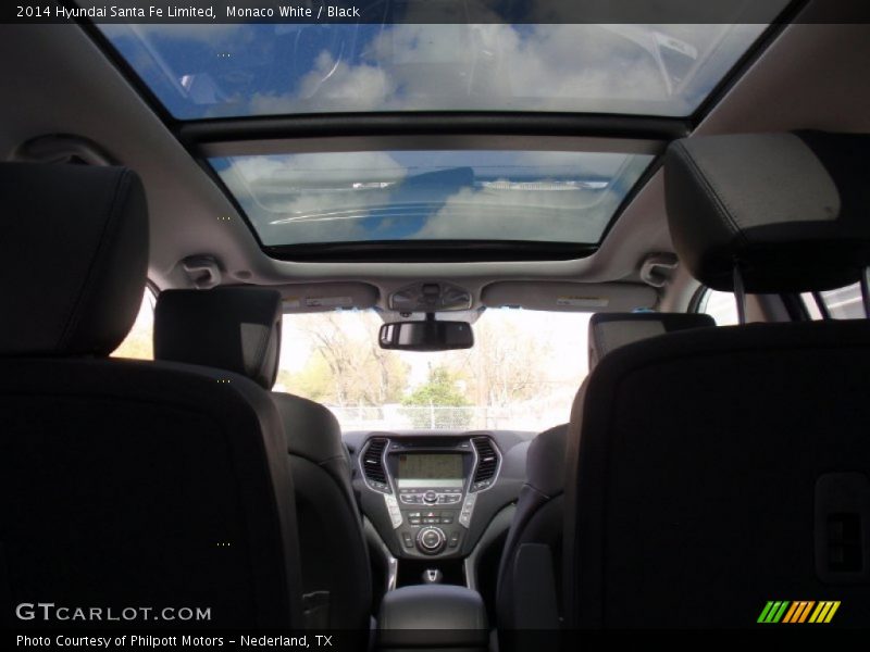 Monaco White / Black 2014 Hyundai Santa Fe Limited