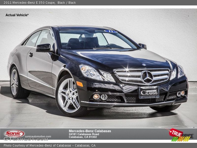 Black / Black 2011 Mercedes-Benz E 350 Coupe