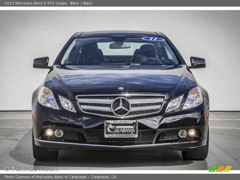 Black / Black 2011 Mercedes-Benz E 350 Coupe