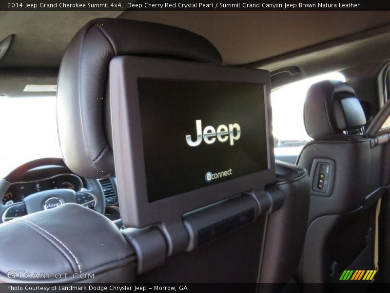 Deep Cherry Red Crystal Pearl / Summit Grand Canyon Jeep Brown Natura Leather 2014 Jeep Grand Cherokee Summit 4x4
