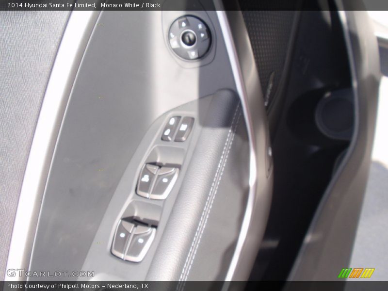 Monaco White / Black 2014 Hyundai Santa Fe Limited