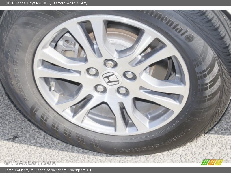 Taffeta White / Gray 2011 Honda Odyssey EX-L