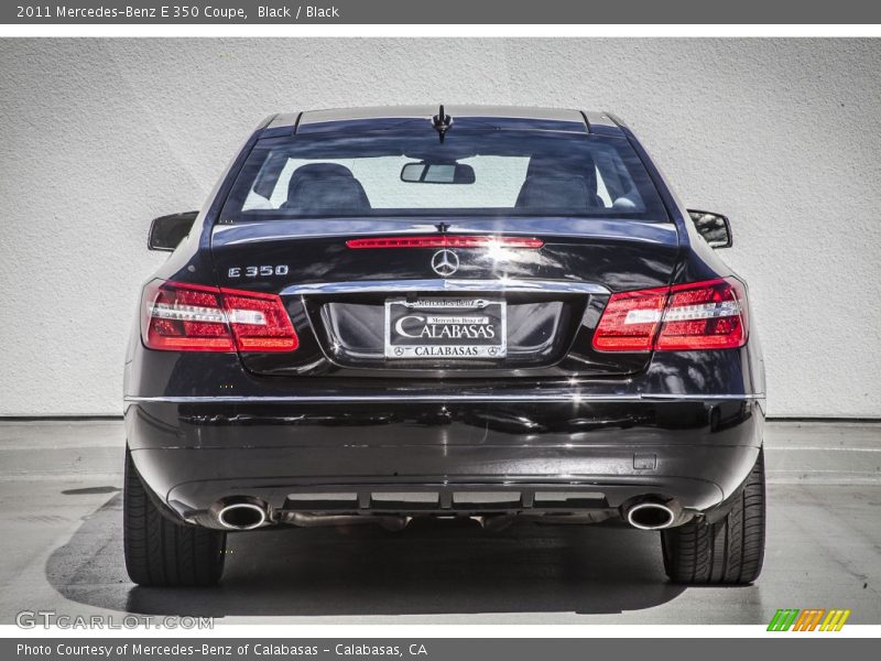 Black / Black 2011 Mercedes-Benz E 350 Coupe