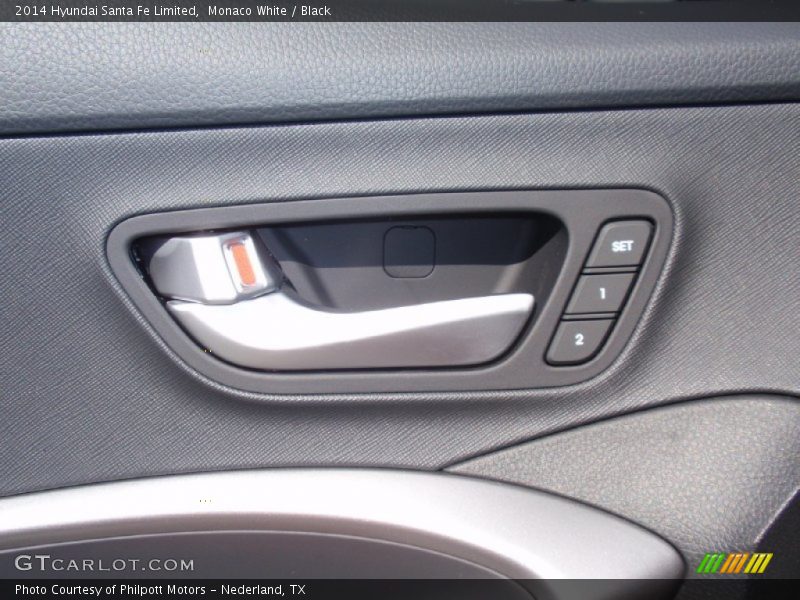 Monaco White / Black 2014 Hyundai Santa Fe Limited