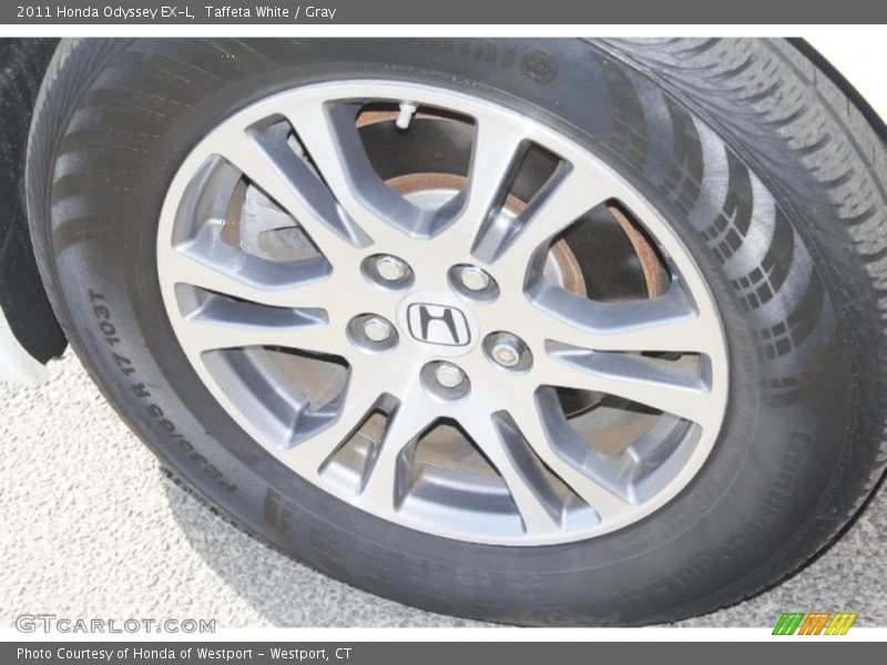 Taffeta White / Gray 2011 Honda Odyssey EX-L
