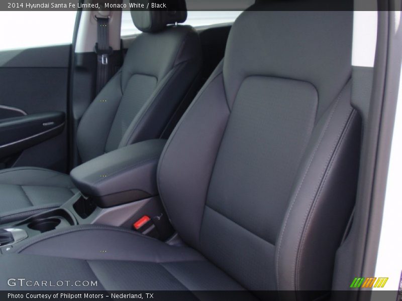 Monaco White / Black 2014 Hyundai Santa Fe Limited
