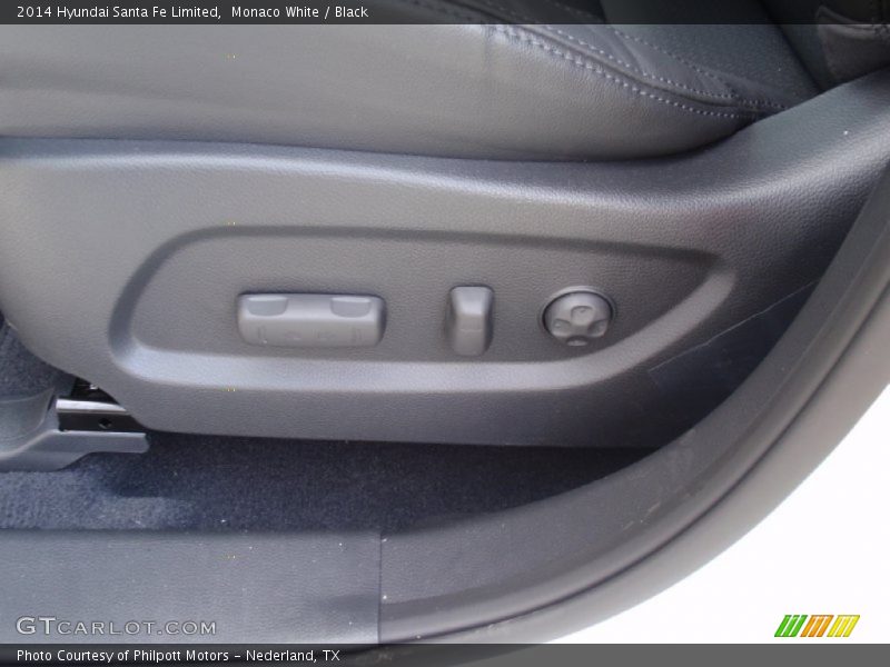 Monaco White / Black 2014 Hyundai Santa Fe Limited