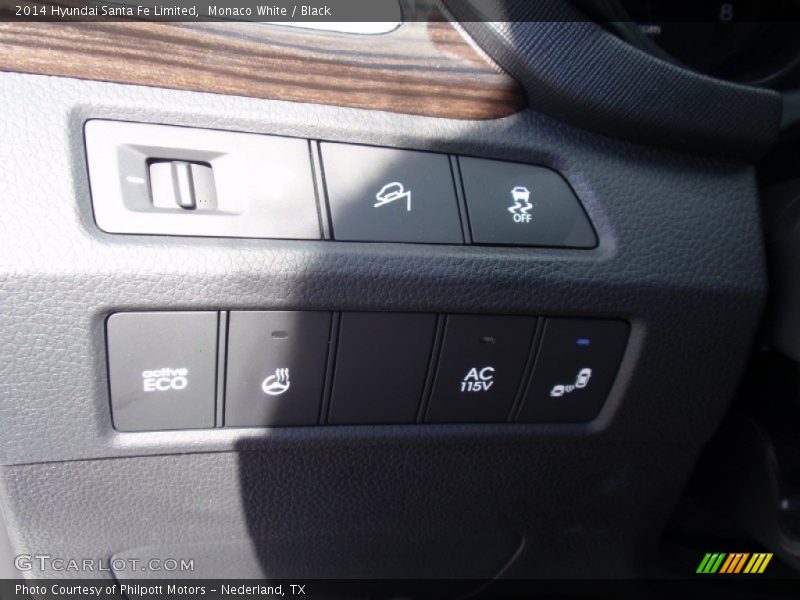 Monaco White / Black 2014 Hyundai Santa Fe Limited