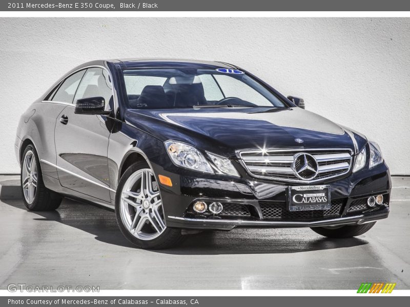 Black / Black 2011 Mercedes-Benz E 350 Coupe
