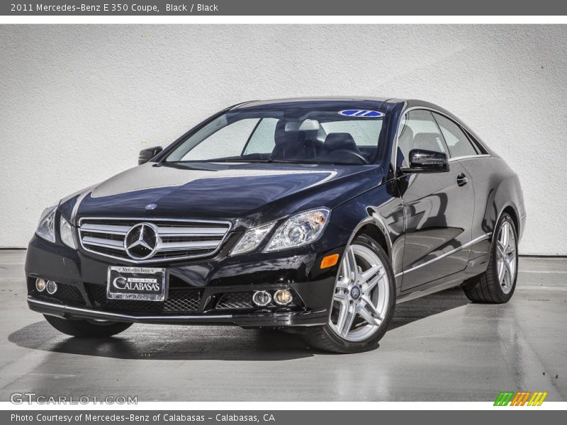 Black / Black 2011 Mercedes-Benz E 350 Coupe