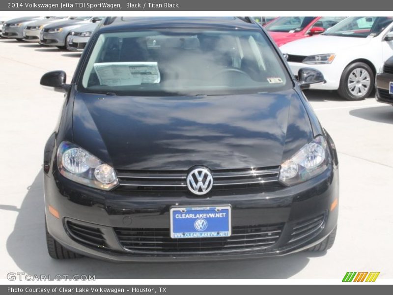 Black / Titan Black 2014 Volkswagen Jetta TDI SportWagen