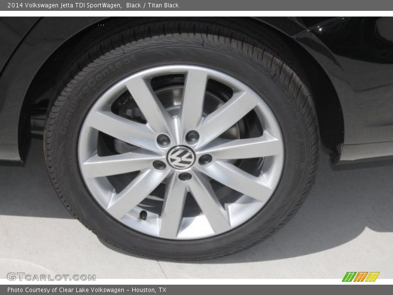 Black / Titan Black 2014 Volkswagen Jetta TDI SportWagen