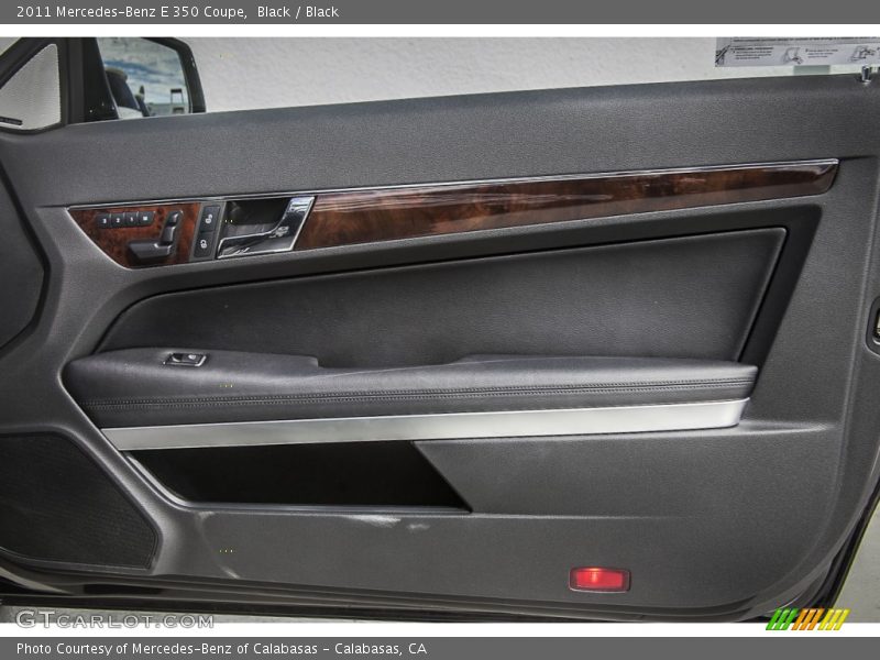 Black / Black 2011 Mercedes-Benz E 350 Coupe
