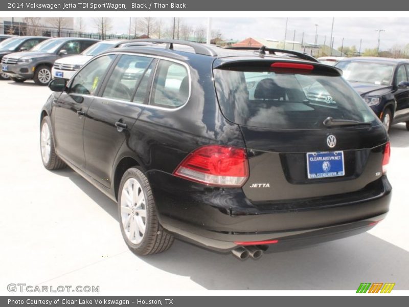 Black / Titan Black 2014 Volkswagen Jetta TDI SportWagen