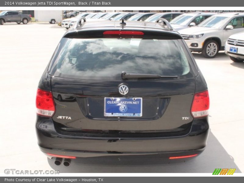 Black / Titan Black 2014 Volkswagen Jetta TDI SportWagen