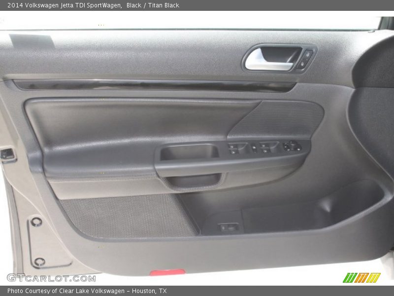 Black / Titan Black 2014 Volkswagen Jetta TDI SportWagen