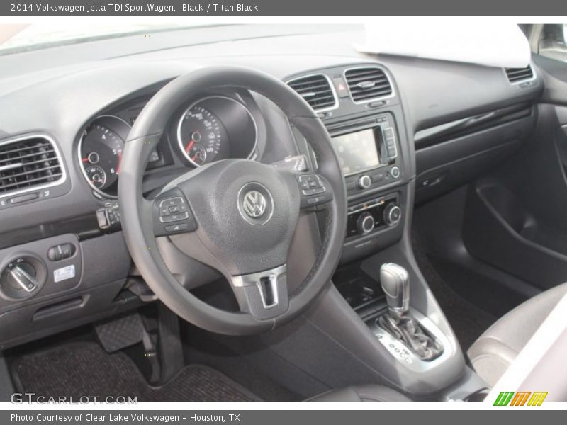 Black / Titan Black 2014 Volkswagen Jetta TDI SportWagen