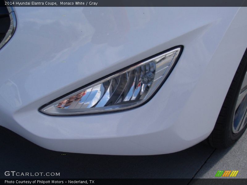 Monaco White / Gray 2014 Hyundai Elantra Coupe