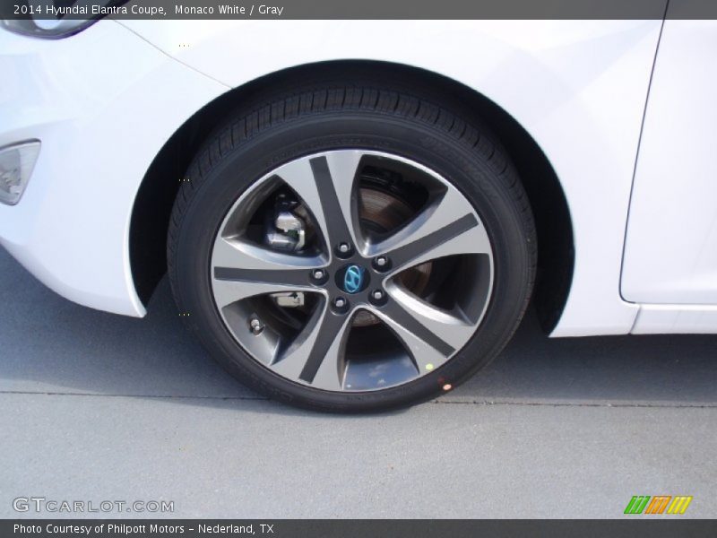 Monaco White / Gray 2014 Hyundai Elantra Coupe