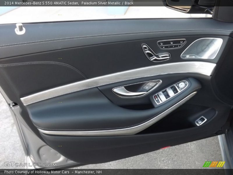 Paladium Silver Metallic / Black 2014 Mercedes-Benz S 550 4MATIC Sedan
