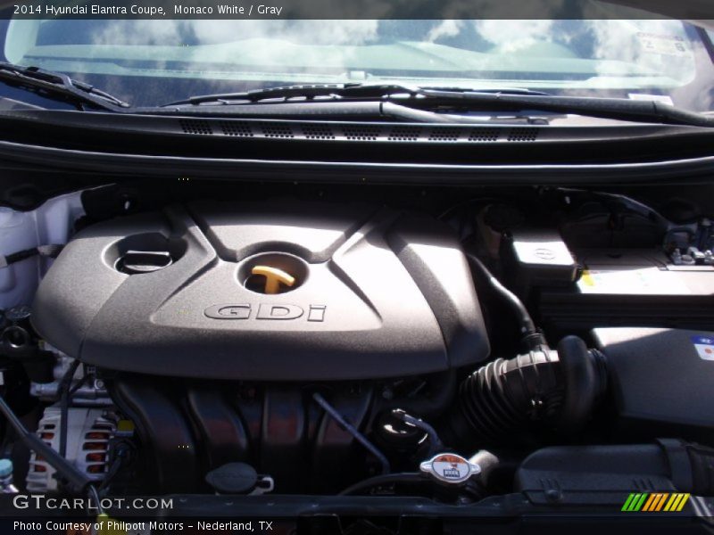 Monaco White / Gray 2014 Hyundai Elantra Coupe