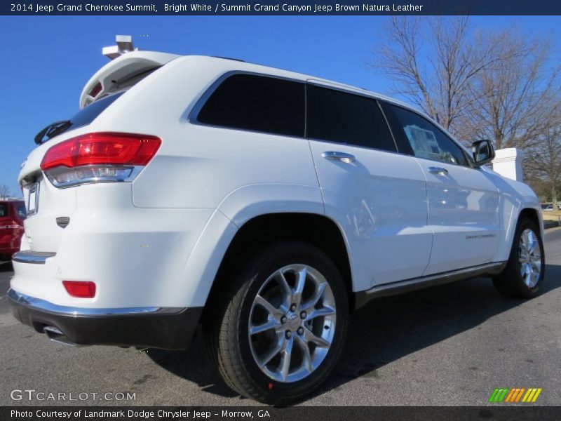 Bright White / Summit Grand Canyon Jeep Brown Natura Leather 2014 Jeep Grand Cherokee Summit