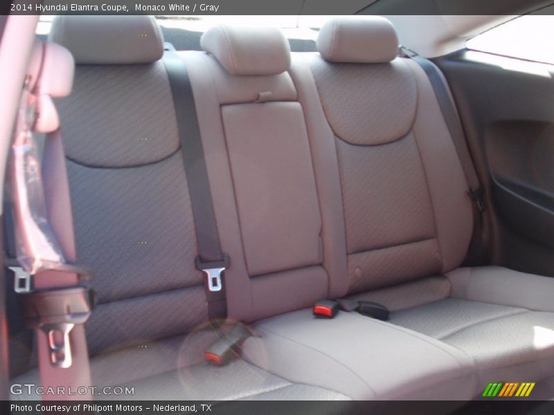 Monaco White / Gray 2014 Hyundai Elantra Coupe
