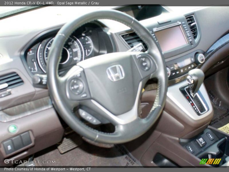 Opal Sage Metallic / Gray 2012 Honda CR-V EX-L 4WD