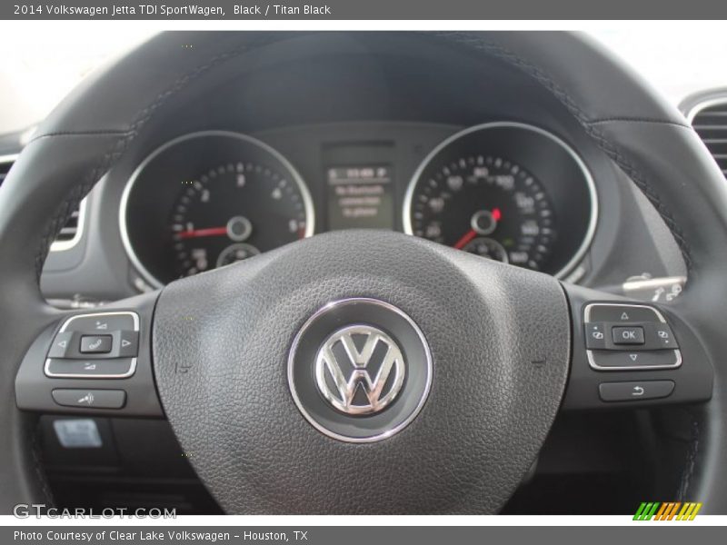 Black / Titan Black 2014 Volkswagen Jetta TDI SportWagen