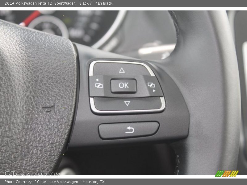 Black / Titan Black 2014 Volkswagen Jetta TDI SportWagen