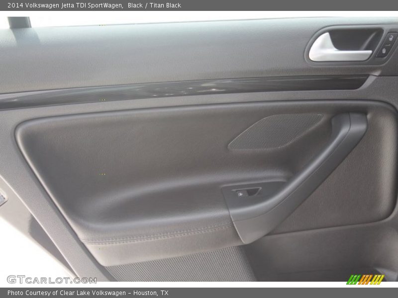 Black / Titan Black 2014 Volkswagen Jetta TDI SportWagen