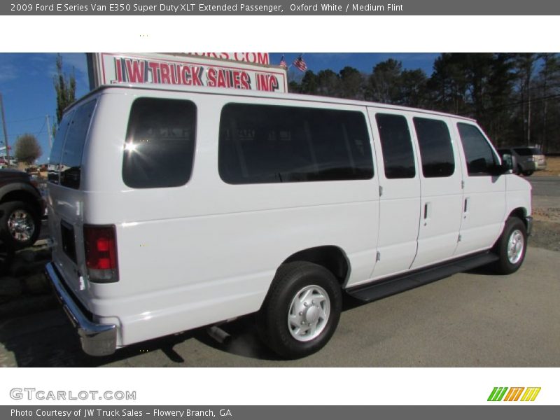 Oxford White / Medium Flint 2009 Ford E Series Van E350 Super Duty XLT Extended Passenger