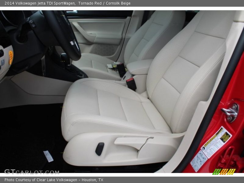 Tornado Red / Cornsilk Beige 2014 Volkswagen Jetta TDI SportWagen