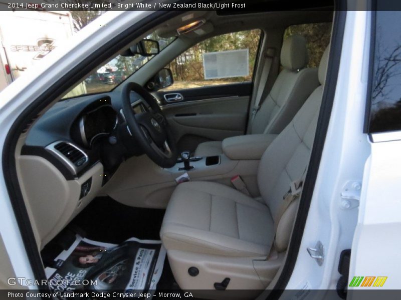 Bright White / New Zealand Black/Light Frost 2014 Jeep Grand Cherokee Limited