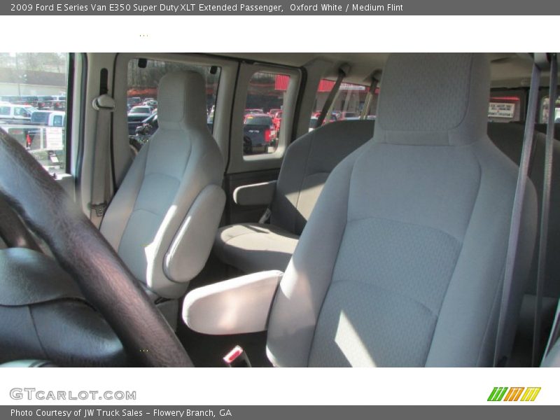 Oxford White / Medium Flint 2009 Ford E Series Van E350 Super Duty XLT Extended Passenger