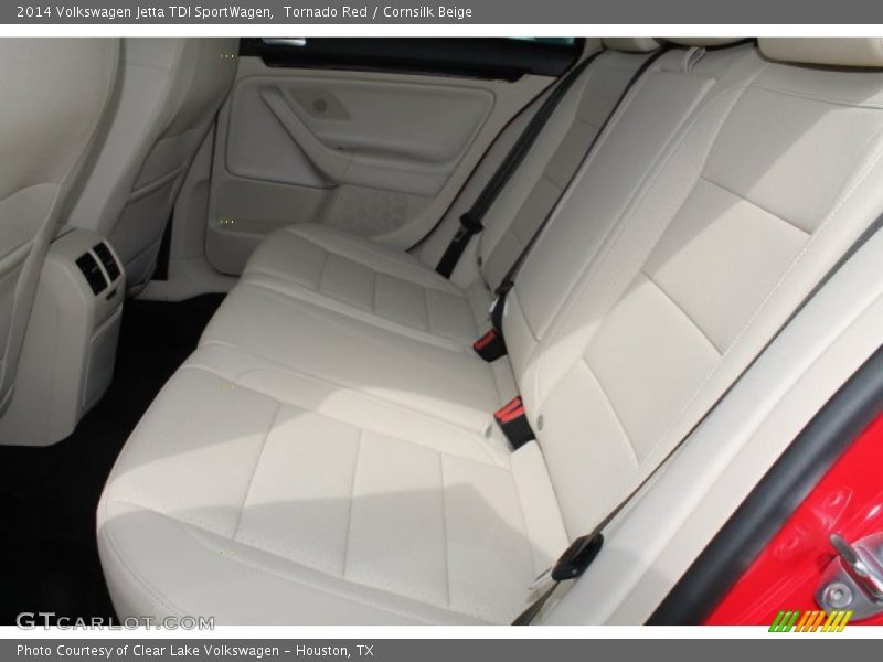 Tornado Red / Cornsilk Beige 2014 Volkswagen Jetta TDI SportWagen