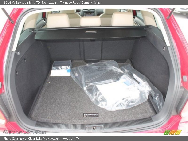 Tornado Red / Cornsilk Beige 2014 Volkswagen Jetta TDI SportWagen