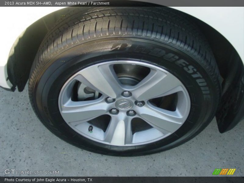Aspen White Pearl / Parchment 2013 Acura MDX SH-AWD