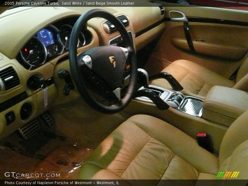 Sand White / Sand Beige Smooth Leather 2005 Porsche Cayenne Turbo