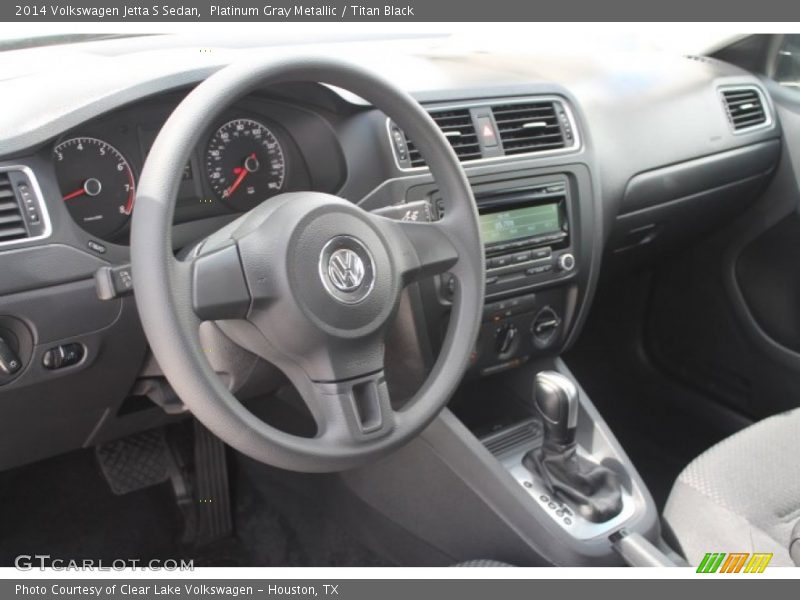 Platinum Gray Metallic / Titan Black 2014 Volkswagen Jetta S Sedan