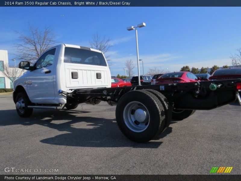 Bright White / Black/Diesel Gray 2014 Ram 3500 Regular Cab Chassis