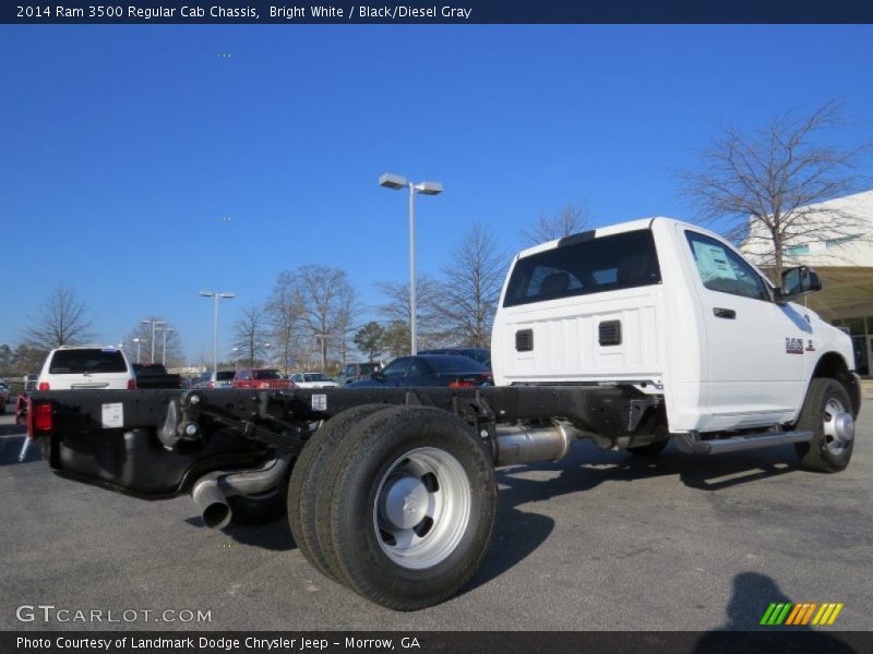 Bright White / Black/Diesel Gray 2014 Ram 3500 Regular Cab Chassis