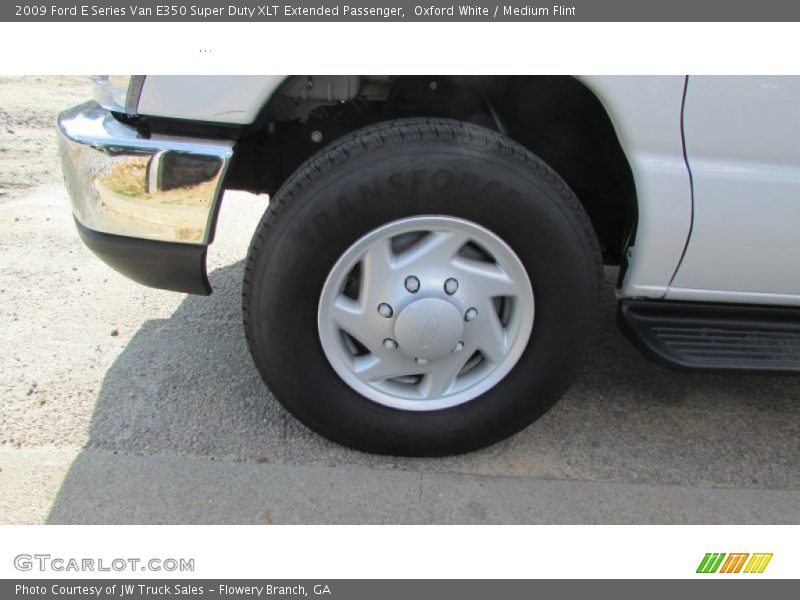 Oxford White / Medium Flint 2009 Ford E Series Van E350 Super Duty XLT Extended Passenger