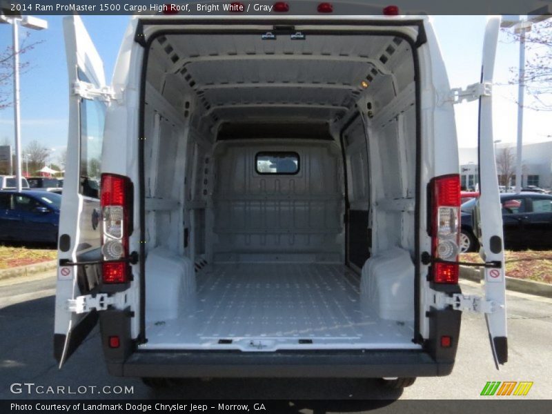 Bright White / Gray 2014 Ram ProMaster 1500 Cargo High Roof