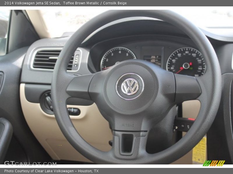 Toffee Brown Metallic / Cornsilk Beige 2014 Volkswagen Jetta SE Sedan