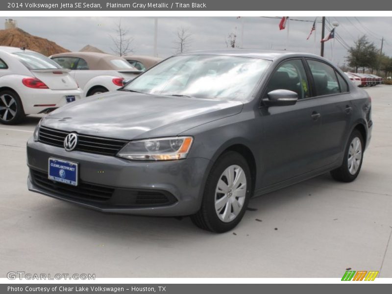 Platinum Gray Metallic / Titan Black 2014 Volkswagen Jetta SE Sedan