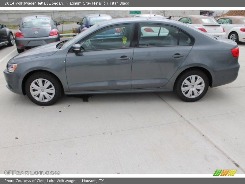Platinum Gray Metallic / Titan Black 2014 Volkswagen Jetta SE Sedan