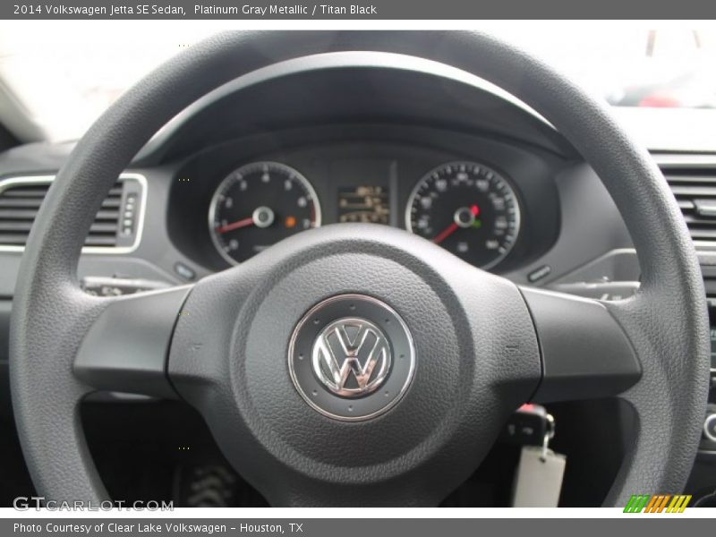 Platinum Gray Metallic / Titan Black 2014 Volkswagen Jetta SE Sedan