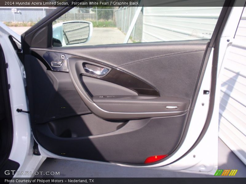Porcelain White Pearl / Graphite Black 2014 Hyundai Azera Limited Sedan